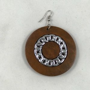 Lexico Fashion Jewelry - Wood Barbwire silver earrings Lexico Fashion Jewelry - Wood Barbwire silver earrings